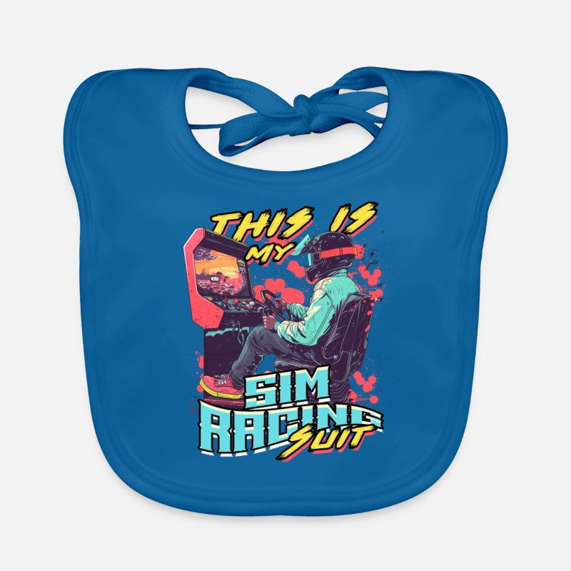 C'est mon costume de course Sim Bavoir bio Bébé