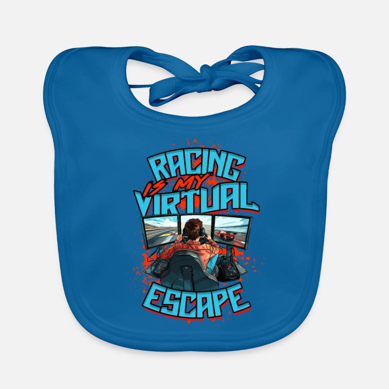 Sim Racing est mon évasion virtuelle Bavoir bio Bébé