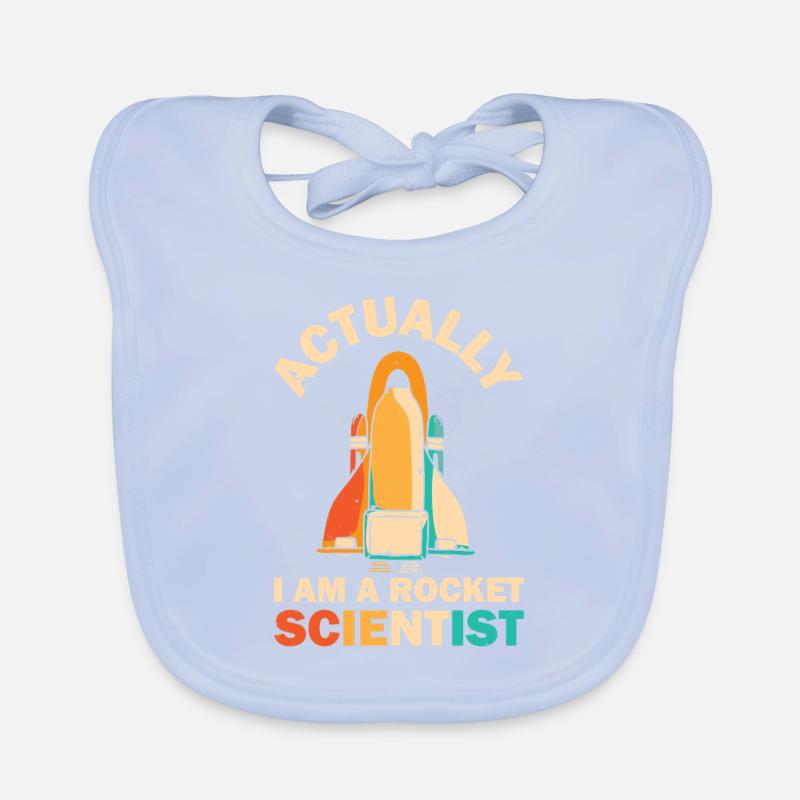 Rétro Rocket Scientist Spaceman Navette spatiale Bavoir bio Bébé