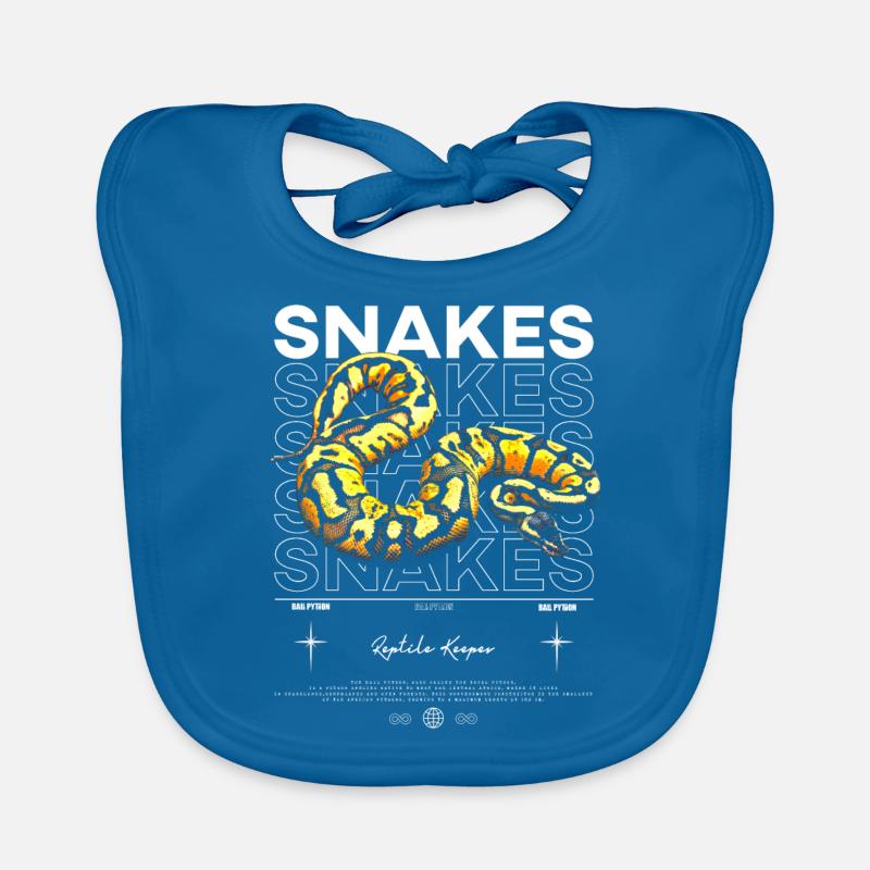 Ball Python Modern Streetwear Reptilienhalter Baby Bio-Lätzchen