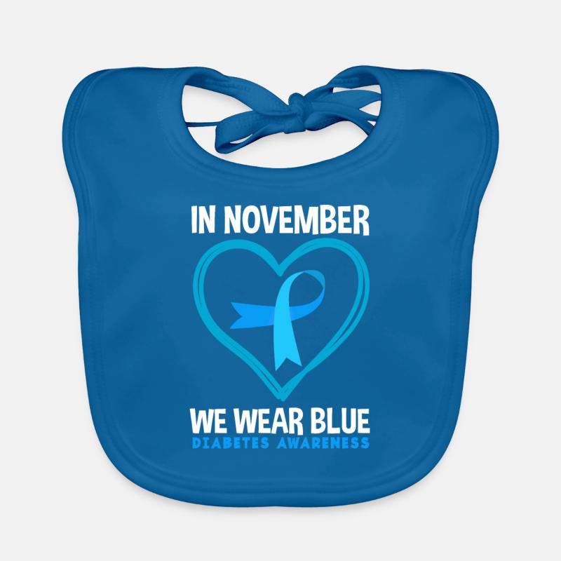 T1D Diabetes Type 1 Diabetic Gift Organic Baby Bibs