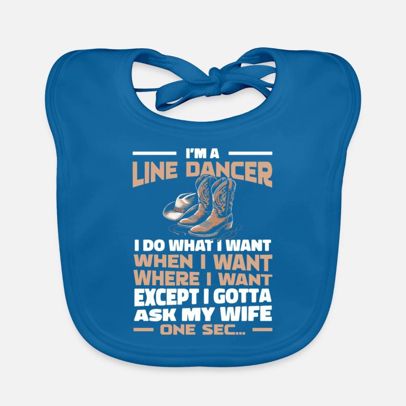 Line Dancing Organic Baby Bibs