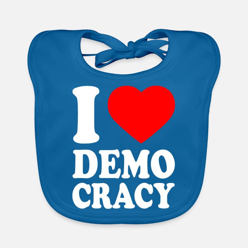 I love democracy Organic Baby Bibs