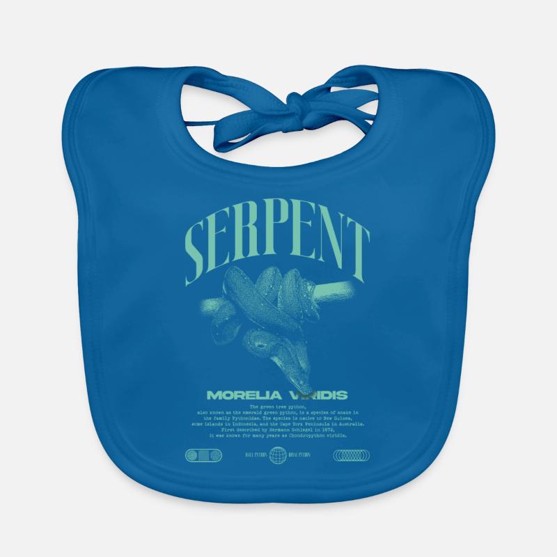 Grüner Baum Python Modern Reptile Keeper Streetwear Baby Bio-Lätzchen