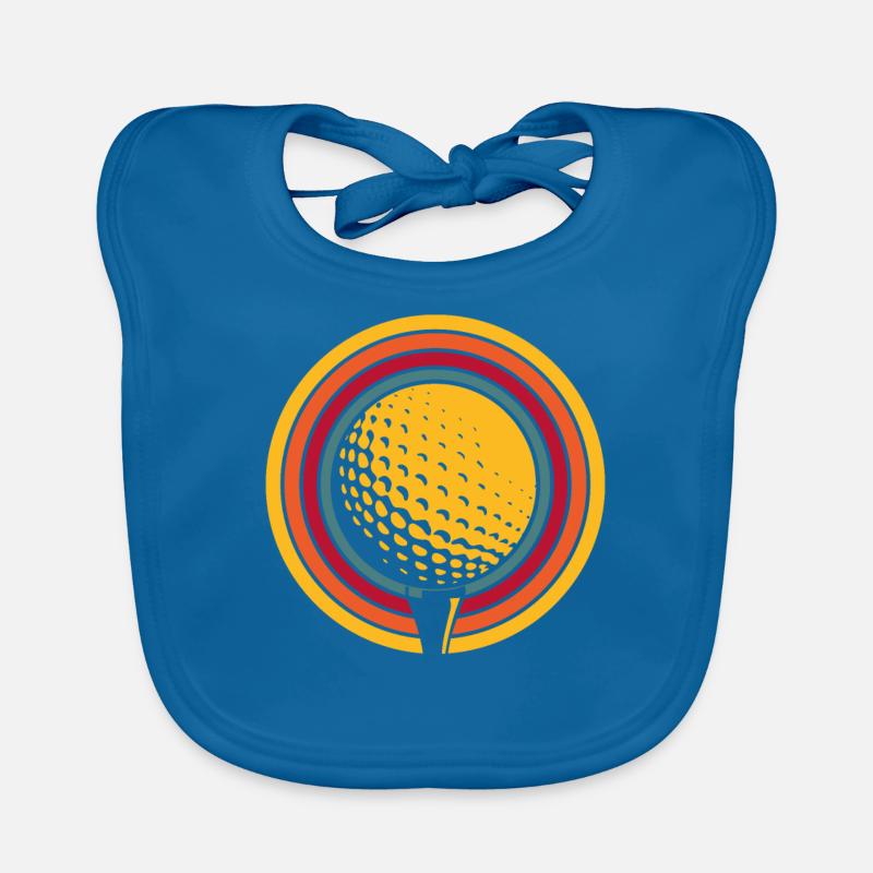 Golf Golfers Golfing Organic Baby Bibs