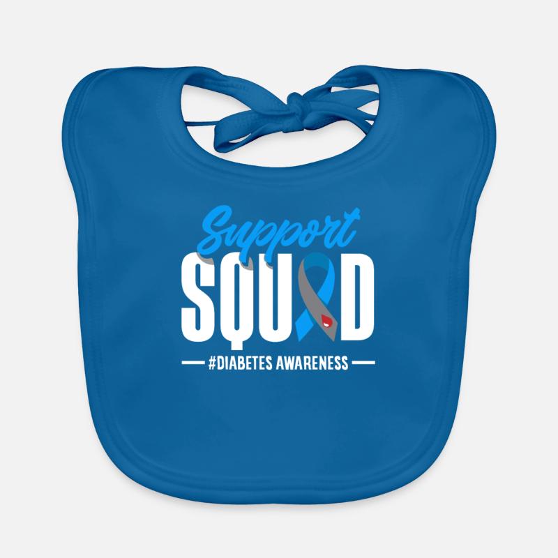 T1D Diabetes Type 1 Diabetic Gift Organic Baby Bibs