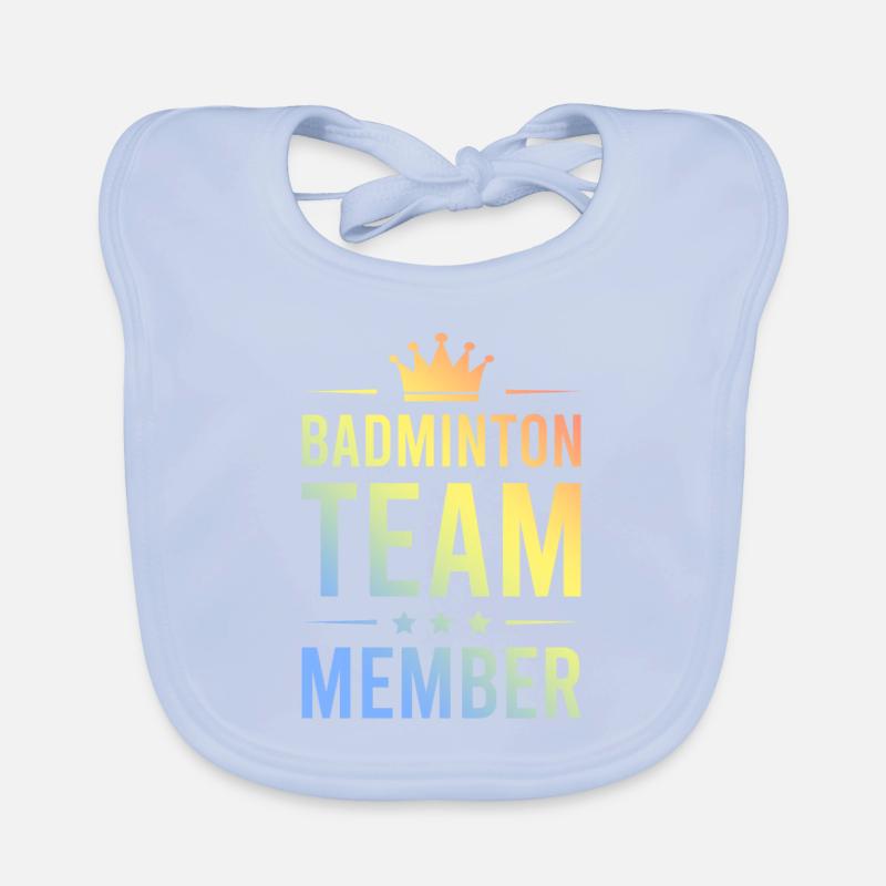 Badminton Team Bunt Baby Bio-Lätzchen