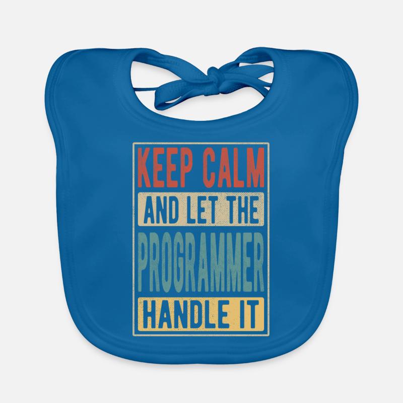 Programmer Retro Gift Organic Baby Bibs