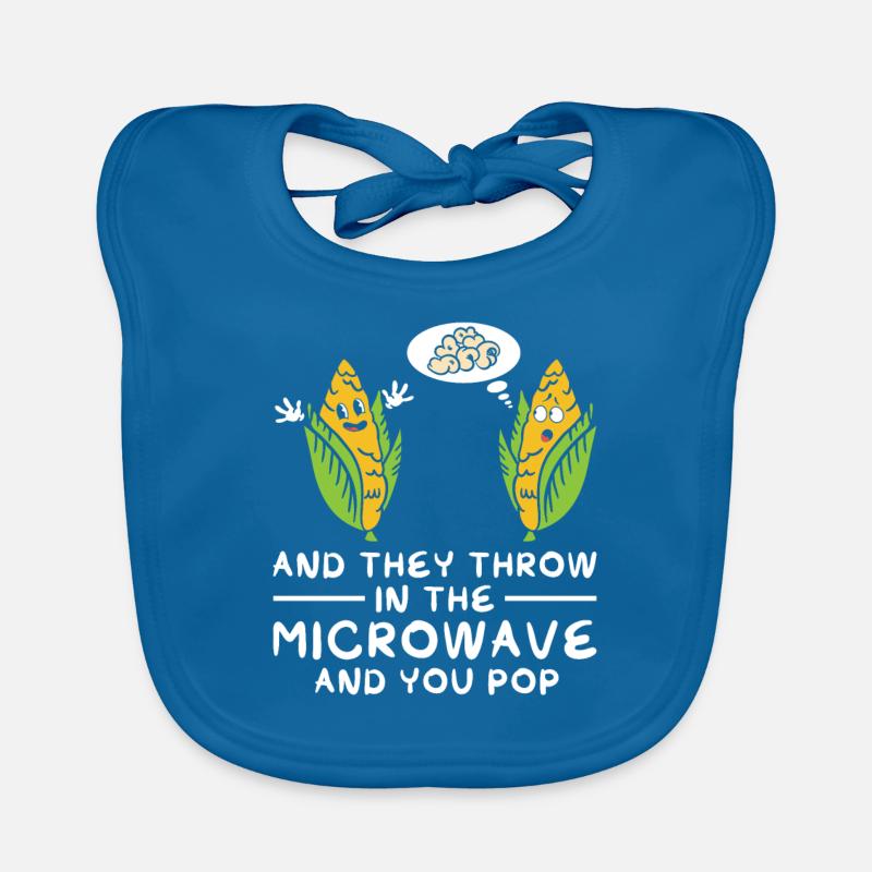 Popcorn Blague Anime Pop-corn Kawaii Pop-corn Popcorn Bavoir bio Bébé