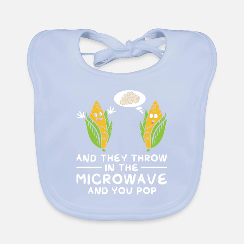 Popcorn Blague Anime Pop-corn Kawaii Pop-corn Popcorn Bavoir bio Bébé