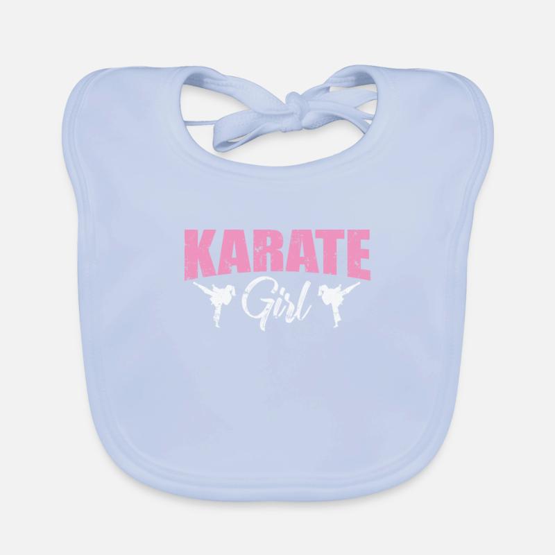 Fille de karaté Bavoir bio Bébé