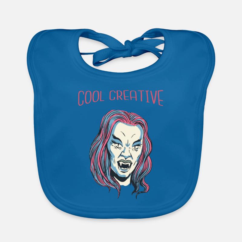 Cool Vampire Rétro Halloween Belle Mode Chaude Bavoir bio Bébé