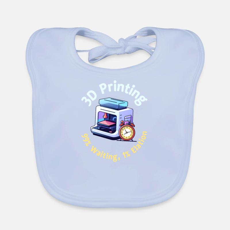 3D Printing 3D Printing 99% Waiting 1% Elation Organic Baby Bibs