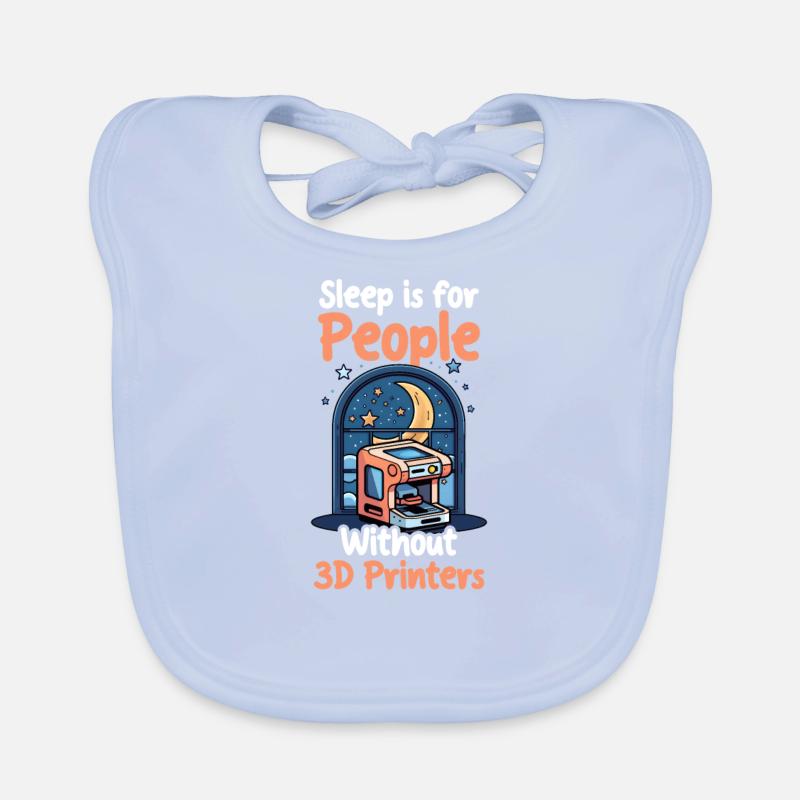 3D Printing Sleep Is For People Without 3D-Printer Organic Baby Bibs