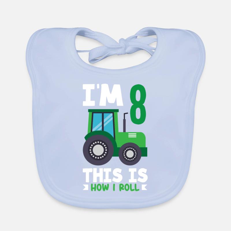 1. Geburtstag Traktor 1 Jahr Geburtstagsshirt Baby Bio-Lätzchen