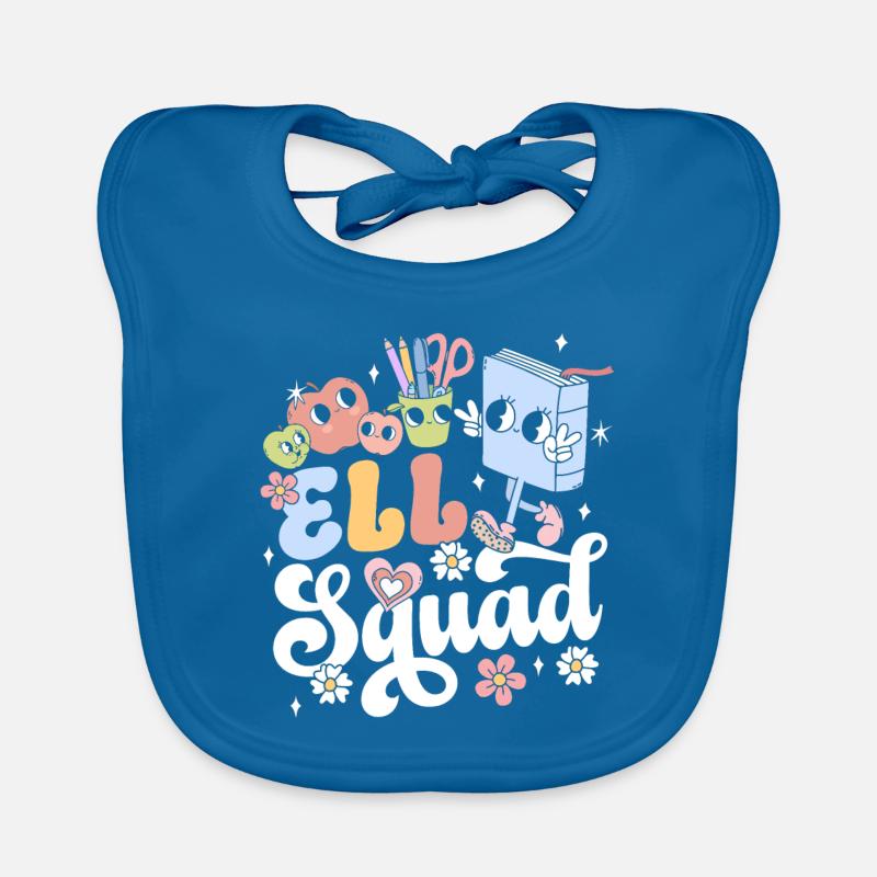 Englischlehrer Englischlehrerin Ell Squad Baby Bio-Lätzchen