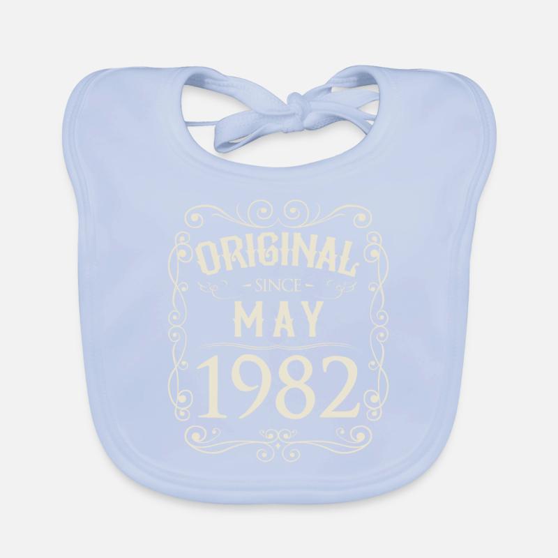Vintage - Original since Mai 1982 Geburtstag Baby Bio-Lätzchen