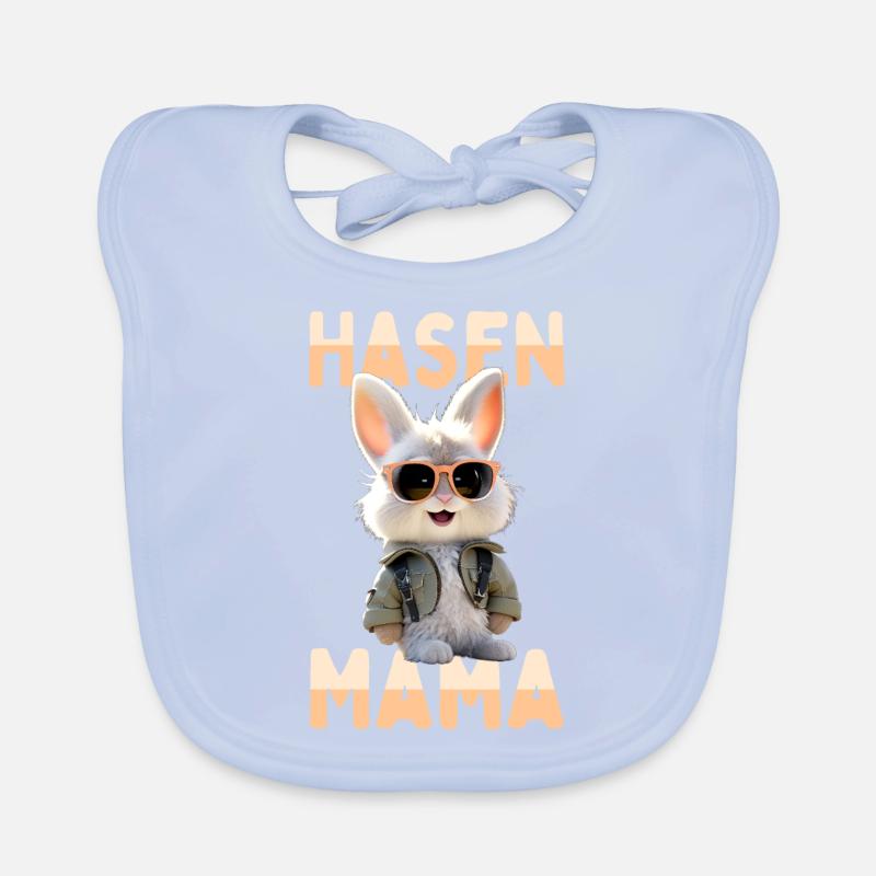 Hasen Mama Muttertag Kaninchen Bunny Mutter Hase Baby Bio-Lätzchen