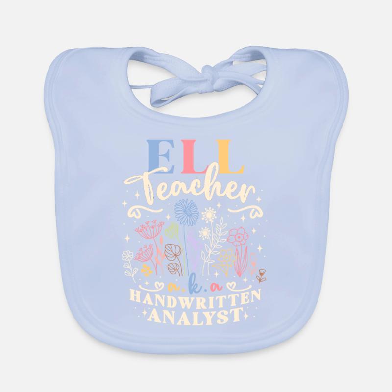 Professeur d’anglais Professeur de langue Anglais Bavoir bio Bébé