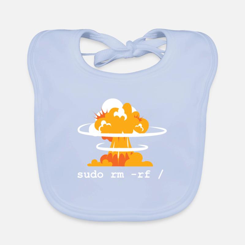 Linux Funny Linux Command Sudo RM RF pour Homme Bavoir bio Bébé