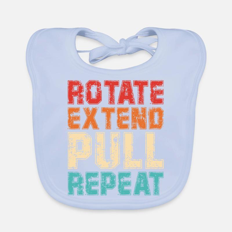 Rotate Extend Pull Repeat Baby Bio-Lätzchen