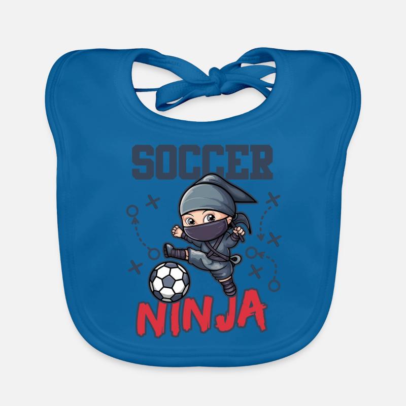 Soccer Ninja Organic Baby Bibs