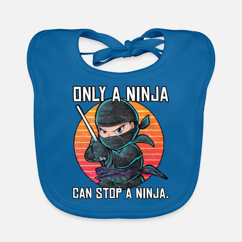 Nur ein Ninja kann einen Ninja aufhalten Baby Bio-Lätzchen