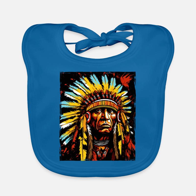 Apache Indianer Häuptling Baby Bio-Lätzchen