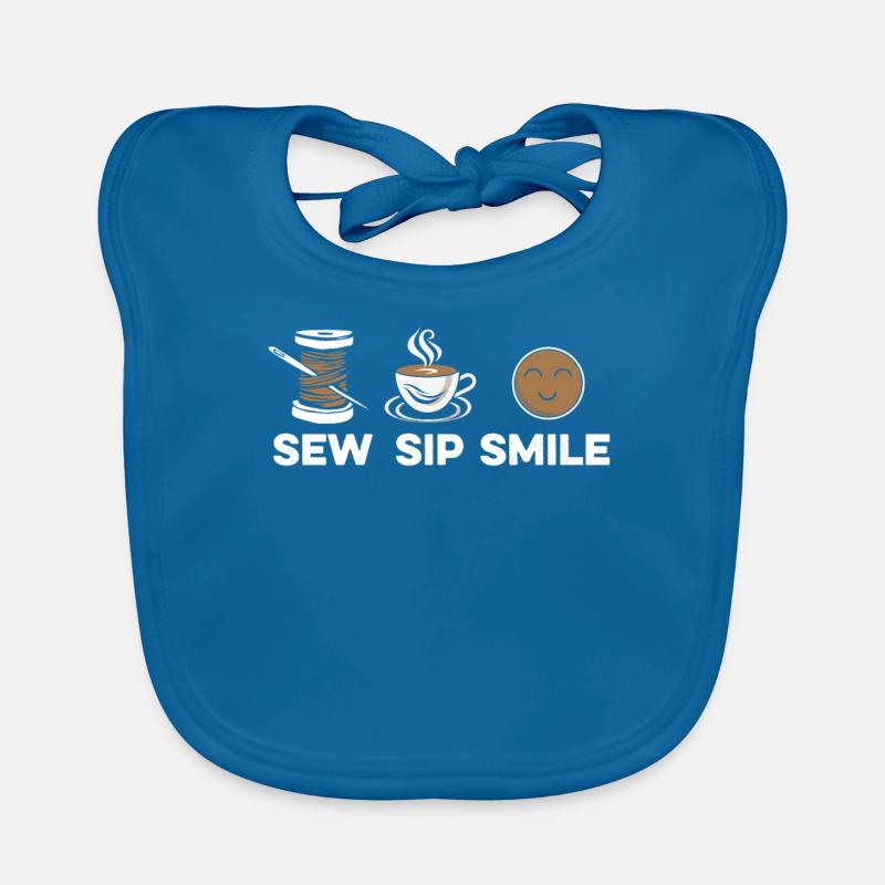 Sewing Machine Coffee And Sewing Organic Baby Bibs