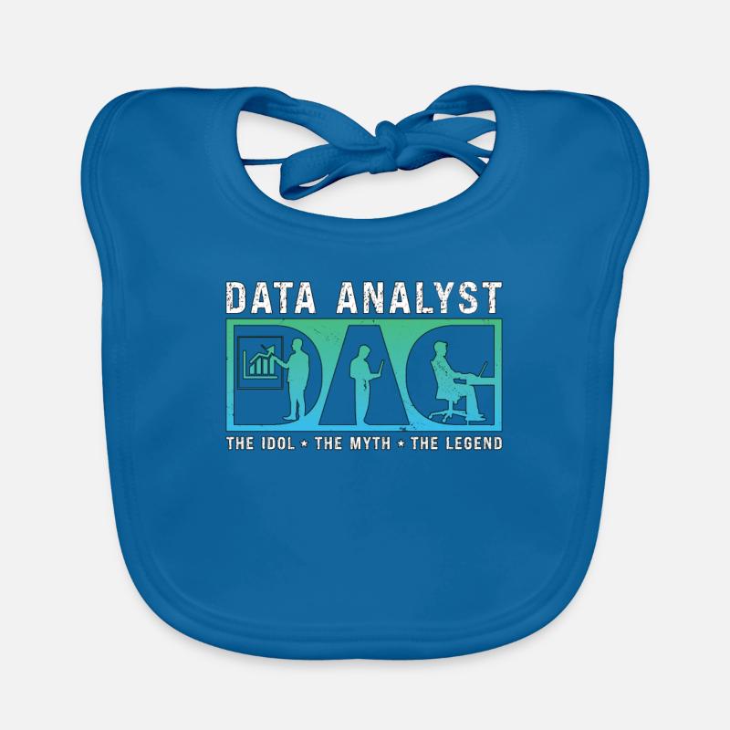 Data Analyst Dad The Idol The Myth Data Scientist Baby Bio-Lätzchen