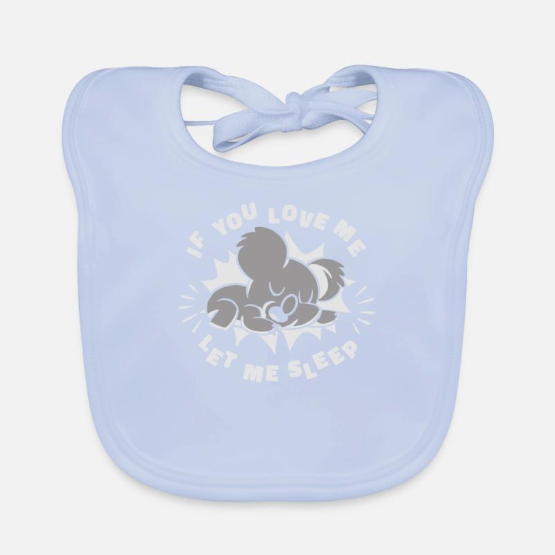Si tu m'aimes, laisse-moi dormir Koalabear Eucalyptus Bavoir bio Bébé