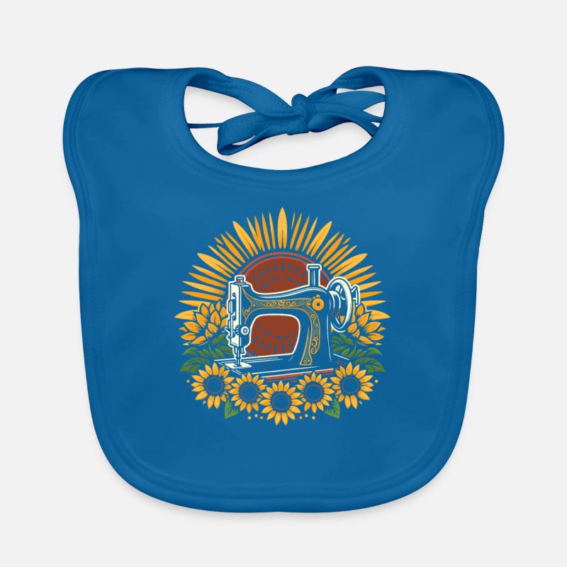 Sewing Machine Flower Sewing Machine Organic Baby Bibs