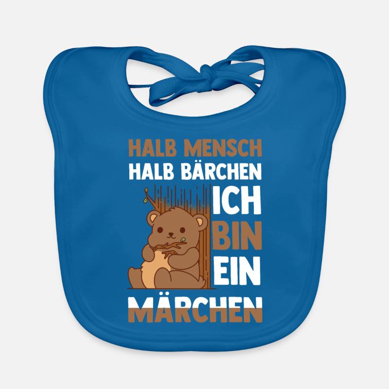 Mi-humain, mi-ours Bavoir bio Bébé