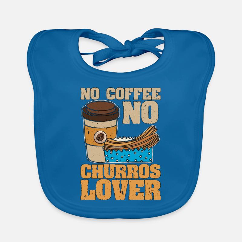 Churros Lover No Coffee Fried Dough Coffee Lover Baby Bio-Lätzchen
