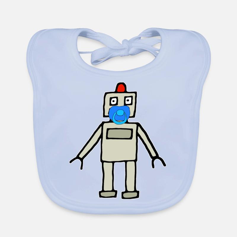 Baby Roboter mit Schnuller Baby Bio-Lätzchen