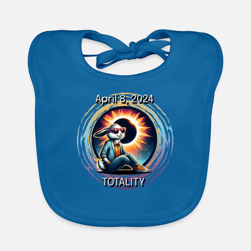Cool Rabbit Solar April 8, 2024 Eclipse Totality Baby Bio-Lätzchen