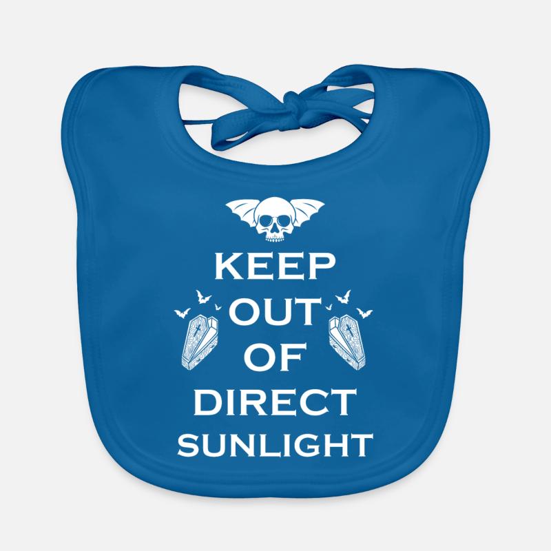 Keep Out Of Direct Sunlight Vampire Organic Baby Bibs
