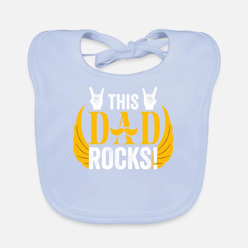 THIS DAD ROCKS Organic Baby Bibs