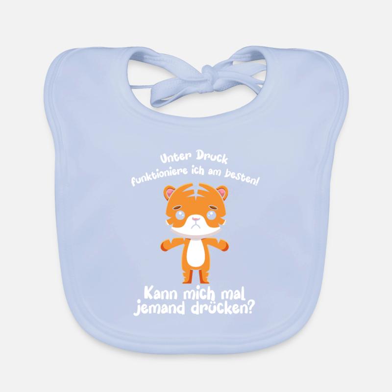 I function best under pressure Organic Baby Bibs