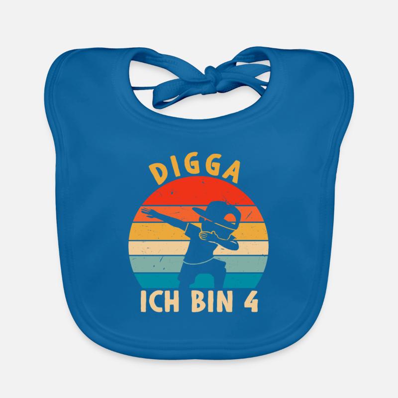 Digga Ich bin 4 Baby Bio-Lätzchen