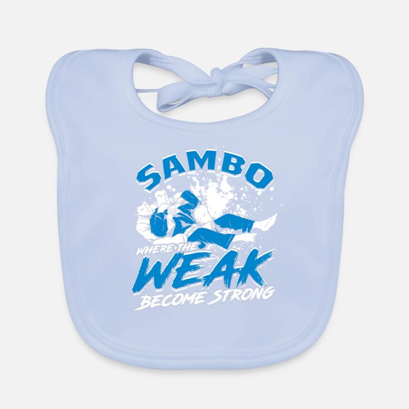 Sambo Where The Weak Become Strong Baby Bio-Lätzchen