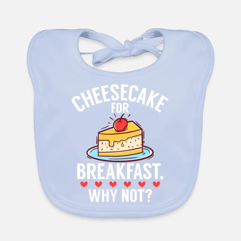 Cheesecake Gift Organic Baby Bibs