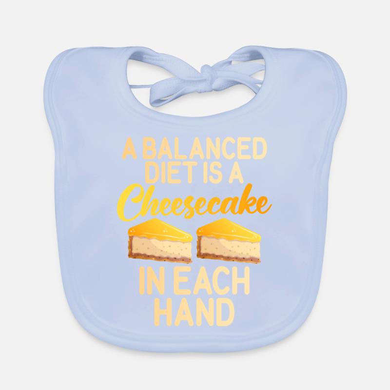 Cheesecake Gift Organic Baby Bibs