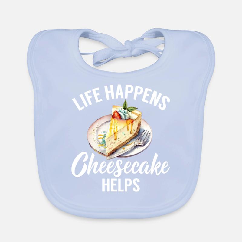 Cheesecake Gift Organic Baby Bibs