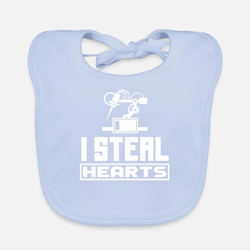 Robotics Robot Programmer Organic Baby Bibs