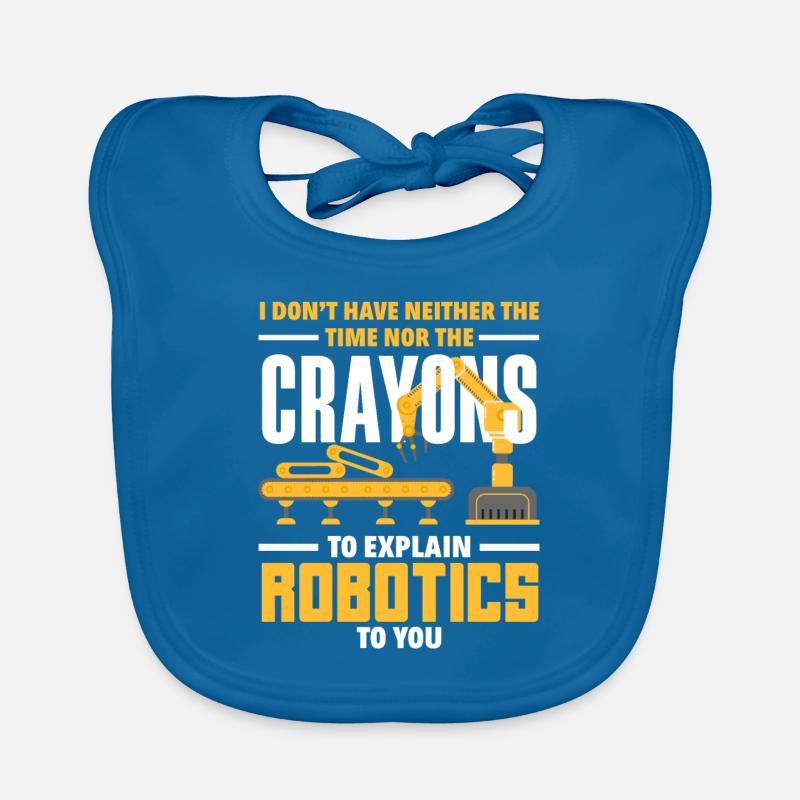 Robotics Robot Programmer Organic Baby Bibs