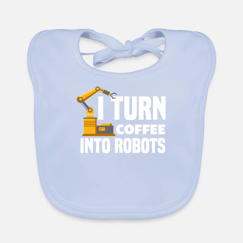 Robotics Robot Programmer Organic Baby Bibs