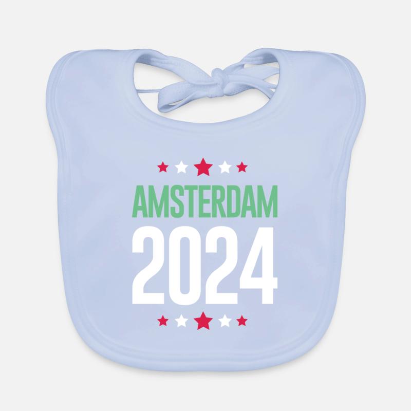 Vacances à Amsterdam 2024 Bavoir bio Bébé