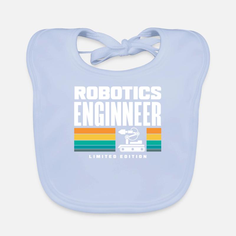 Robotics Robot Programmer Organic Baby Bibs