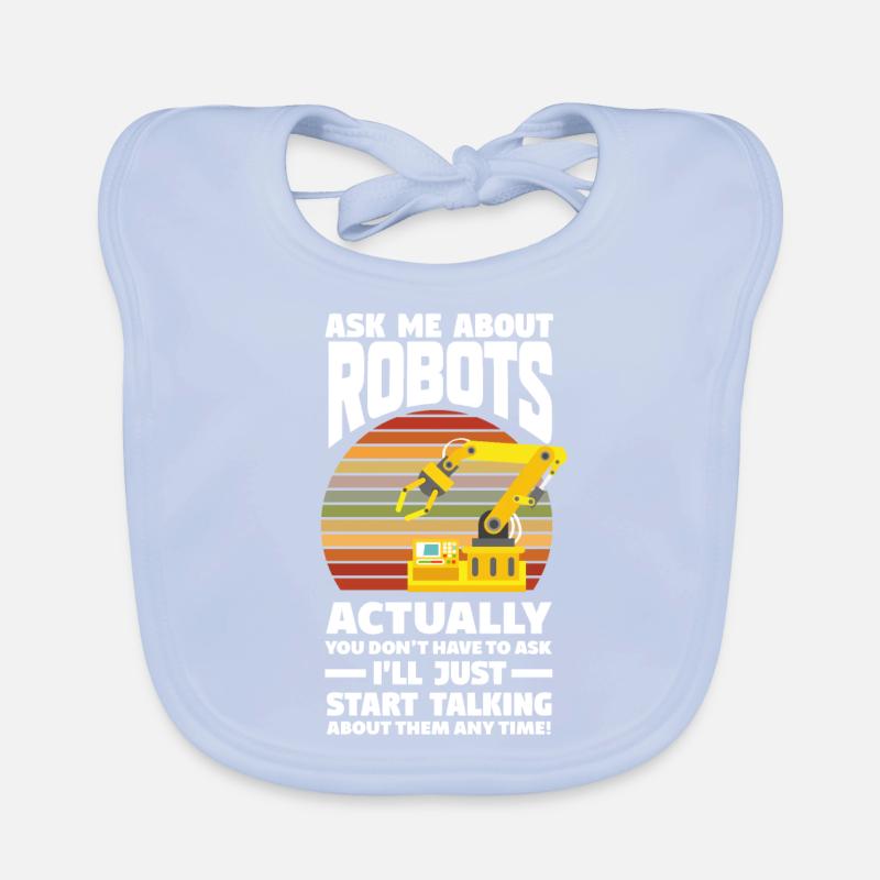 Robotics Robot Programmer Organic Baby Bibs